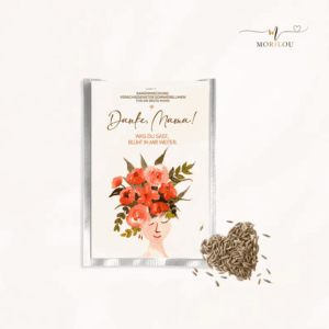 Saatmischung zum Muttertag mit "Danke Mama" Karte