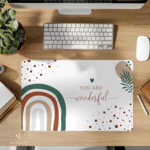 Geschenk für die Freundin "You are wonderful", Schreibtischunterlage, Deko für das Büro, Bürodeko, Geschenk, boho, Home Office, Büro