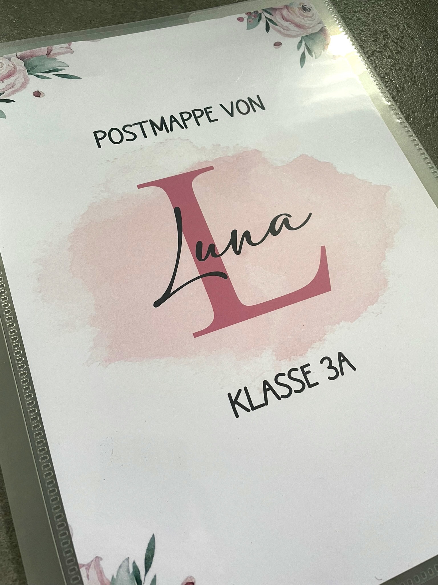 POSTMAPPE / SAMMELMAPPE für Kinder - personalisiert - Zeugnismappe, Kunstmappe, Sammelmappe mit vielen Kindermotiven A4 – Bild 3