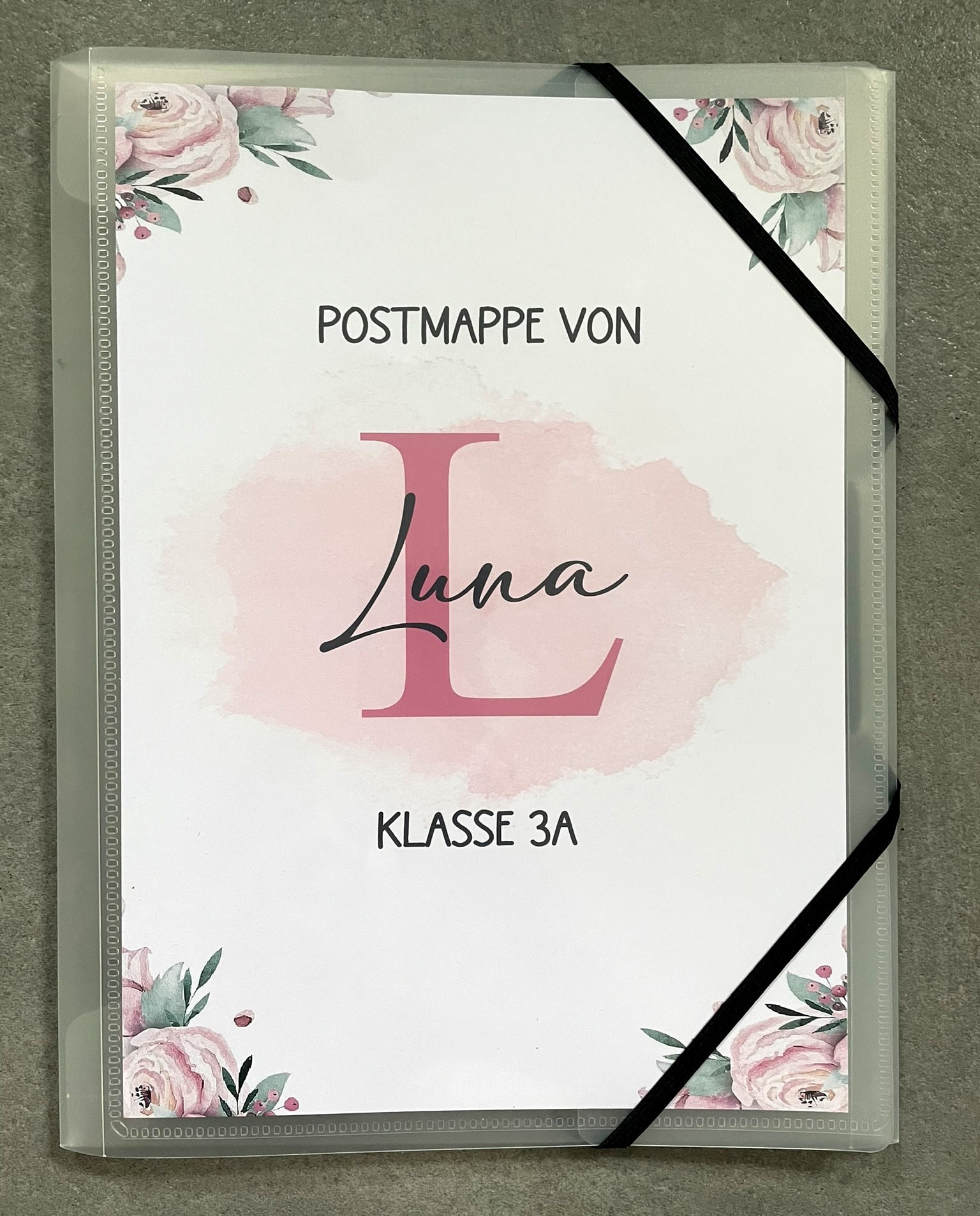 POSTMAPPE / SAMMELMAPPE für Kinder - personalisiert - Zeugnismappe, Kunstmappe, Sammelmappe mit vielen Kindermotiven A4 – Bild 2