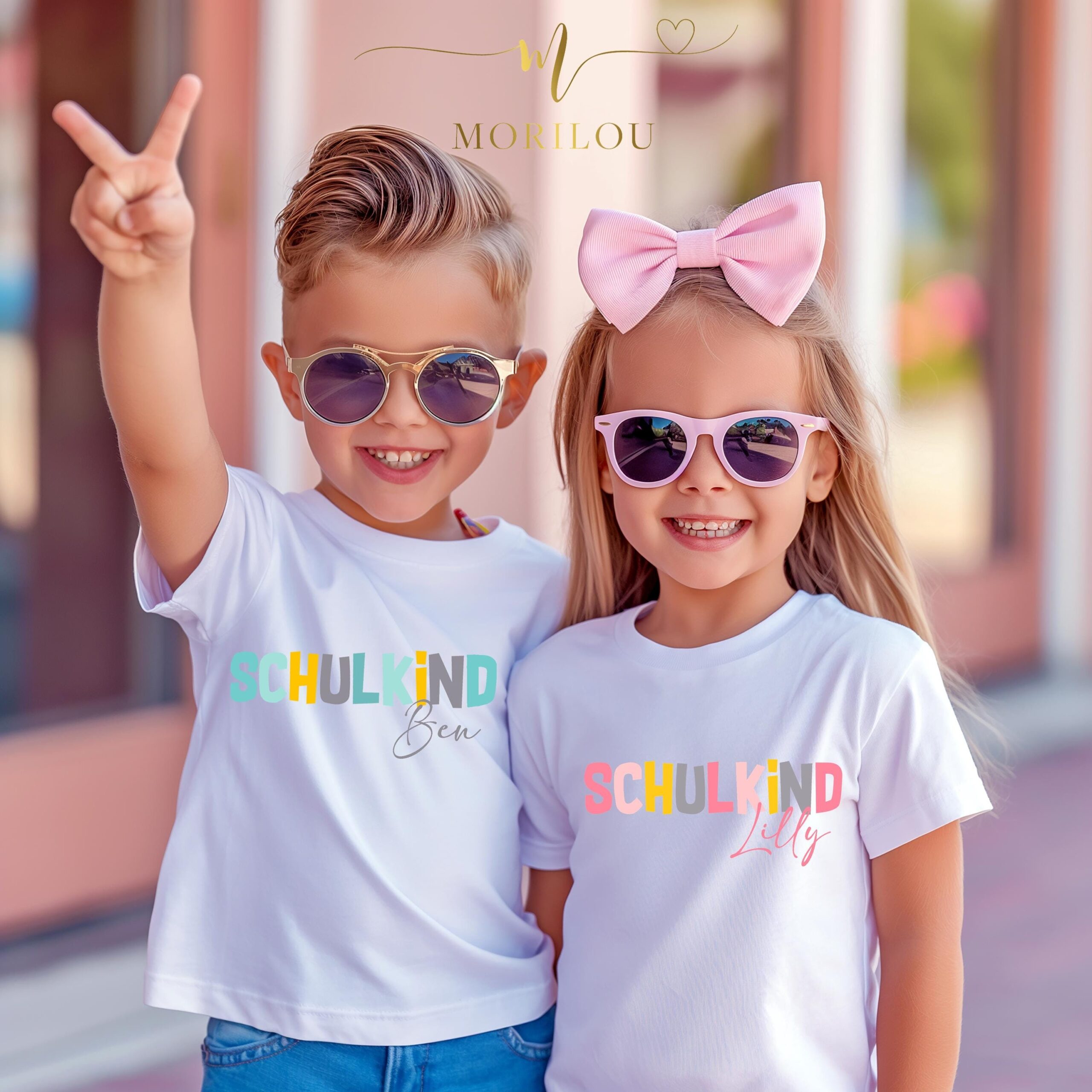 Personalisiertes T-Shirt Schulkind mit Name, personalisiertes Geschenk zur Einschulung, Schulanfang, Einschulungsgeschenk, Schulkind 2025, – Bild 2