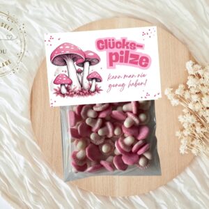 DRUCKVORLAGE DIY Set "Glücksbringer", Vorlage zum Drucken, Geschenk zur Prüfung, Geschenkidee Glück, Mutmacher, Motivation, Tütenklappe