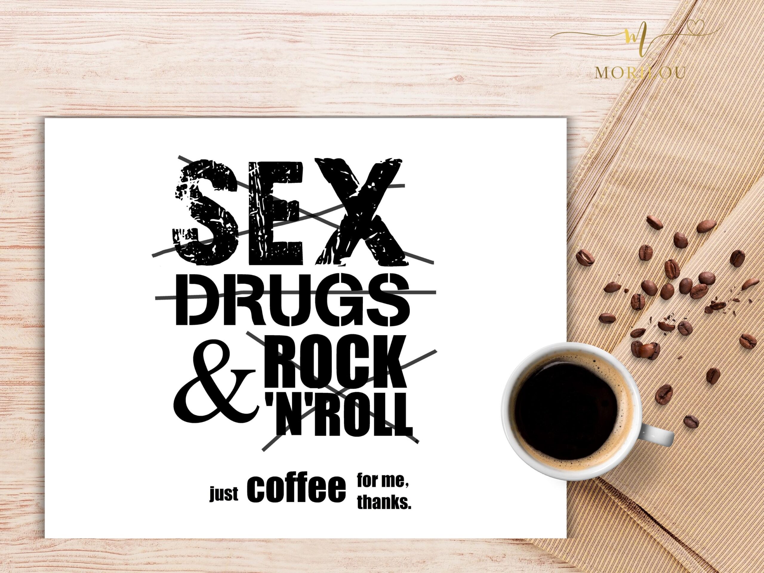 Platzset mit Spruch Das Leben ist eine Wundertüte, Tischset, Untersetzer, abwaschbaren Kunststoff, Tischset für Erwachsene mit Spruch