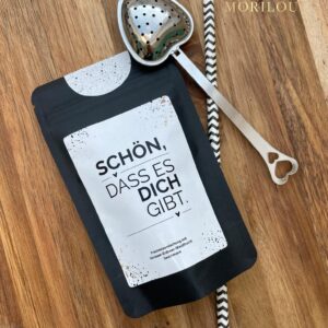 Schön, dass es dich gibt - Tee - kleines Mitgebsel, Geschenk, Geburtstagsgeschenk, Tee zum Geburtstag, Geschenk für die Freundin, Teegschenk