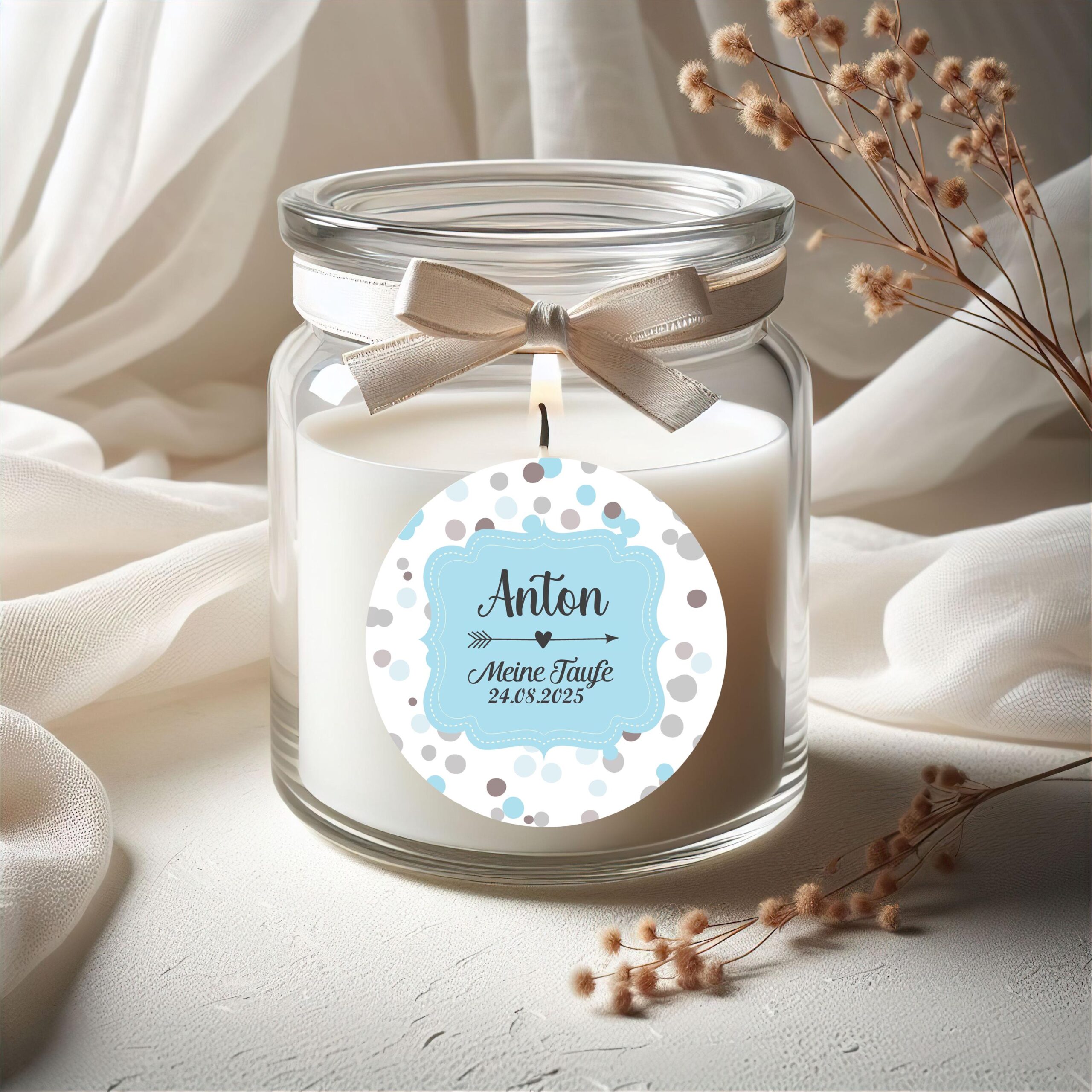 Aufkleber für Gastgeschenke zur Taufe, personalisierte Aufkleber zur Taufe, Aufkleber Taufe, Geschenk zur Taufe, Tischdekoration Taufe, – Bild 4