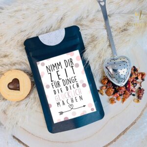 Tee Geschenk "Nimm dir Zeit für Dinge", Zeit schenken, Geschenk mit Tee, Teegeschenk, Tee Tütchen, kleines Mitgebsel, Kleines Geschenk