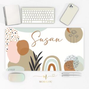 Schreibtischunterlage boho mit Name für Kinder und Erwachsene, Tischset boho, personalisiert,personalisiertes Tischset, Geschenk Weihnachten