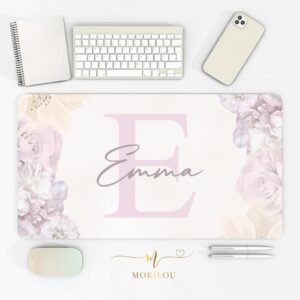 Schreibtischunterlage für Kinder mit Buchstabe, personalisiertes Tischset für Kinder, Weihnachtsgeschenk für Kinder, Malunterlage