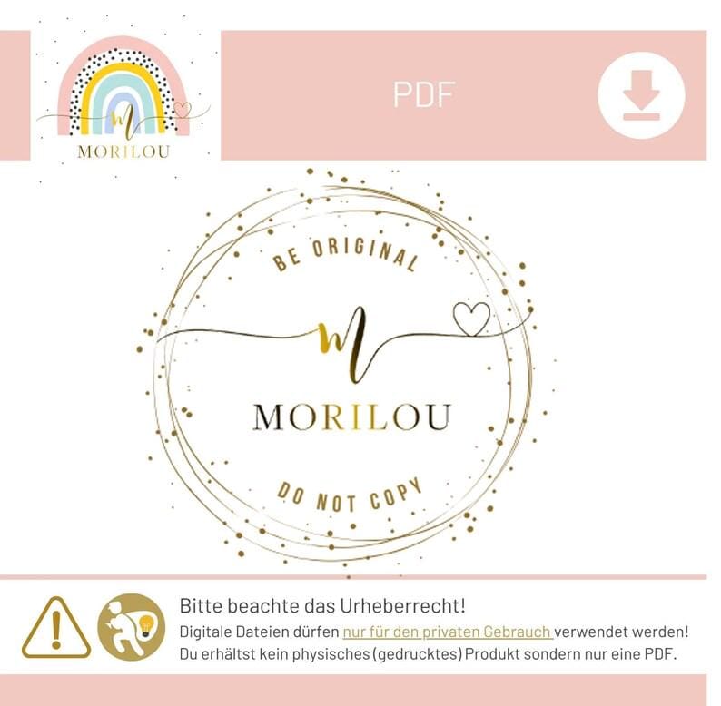 Personalisiertes Poster für das Kinderzimmer mit Segenswunsch und Regenbogenmotiv, personalisiertes Geschenk zur Taufe, Geschenk Kommunion – Bild 3