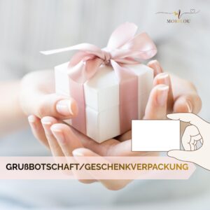 Persönliche Grußkarte oder Geschenkverpackung – Optionaler Service zu unseren Produkten, Wunschadresse, Geschenk versenden