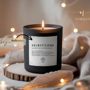 Selbstliebe, Aufkleber für Kerzen, DIY Geschenk, Aufkleber, Sticker, Etiketten für Kerzen, Labels mit Sprüchen, Geschenkaufkleber, DIY Kerze