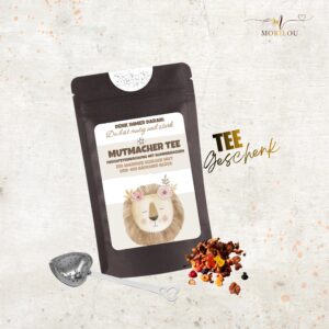 Mutmacher, Kindertee mit Gummibärchen, Dubist mutig und stark, Tee für Kinder, Aufmunterung, positive Affirmation, Einschulungsgeschenk