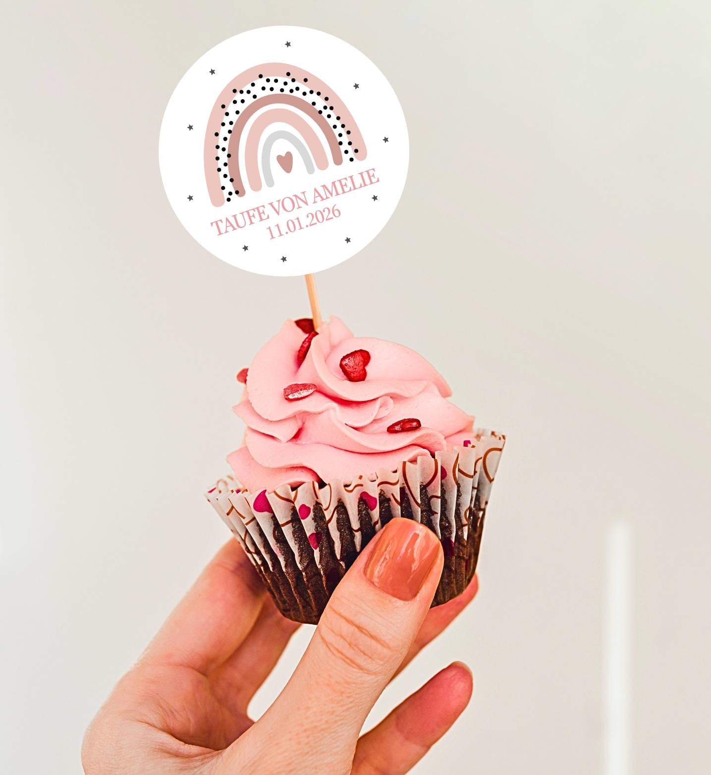 24 AUFKLEBER zur Kommunion oder Konfirmation | personalisiert | mit Name | Gastgeschenke | Regenbogen | Sticker, Etiketten – Bild 6