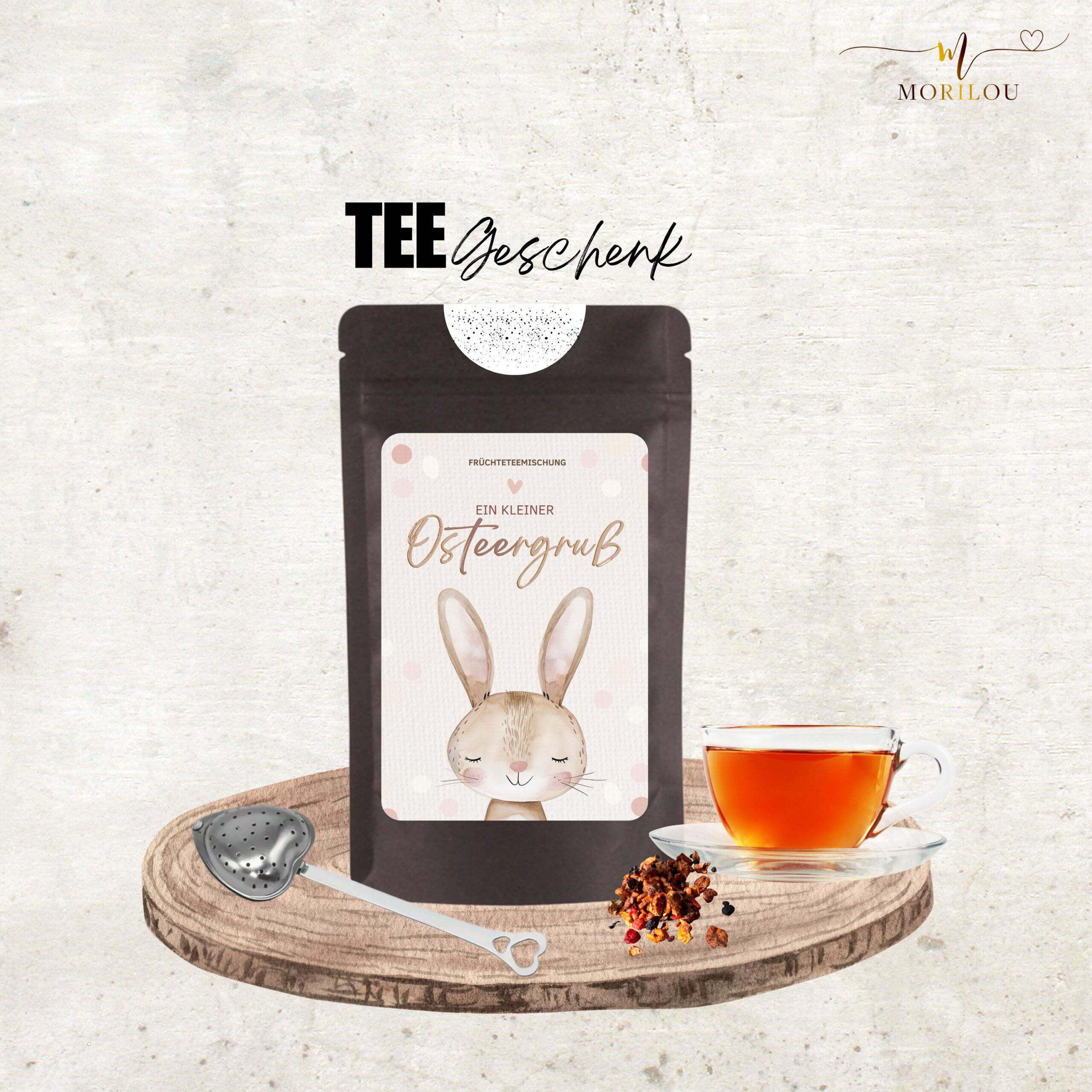 Ein kleiner Ostergruß, Teegeschenk zu Ostern, Ostergeschenk, Tee zu Ostern, Teegeschenk, Geschenk zu Ostern, Frohe Ostern, Früchtetee