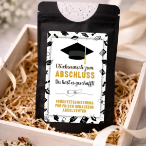 Tee Geschenk "Glückwunsch zum Abschluss, du hast es geschafft"